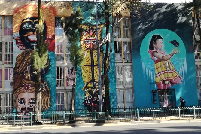 Mexico City; ART NACO : Murals & Street Art Bike Tour - Juárez, Cuauhtémoc, and large-scale murals