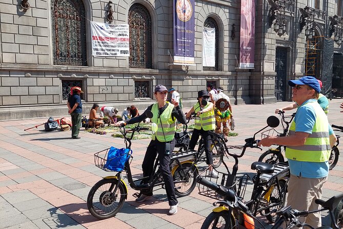 Mexico City E-Bike Tour with a taco and churros stop - The Zócalo and the first city square