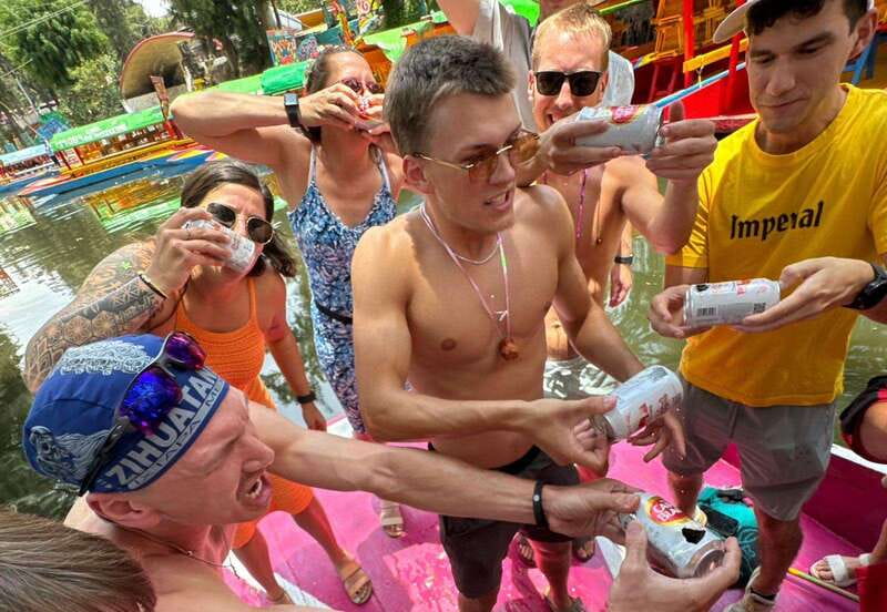 Mexico City: Xochimilco Boat Party with Unlimited Drinks - Games that turn strangers into a group