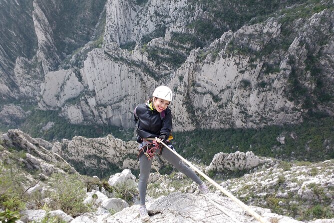 Nido de los Aguiluchos, Monterrey: Hiking + Rock Climbing + 3 Rappels - Metal Rungs, Safety Cables, and Rock Scrambling