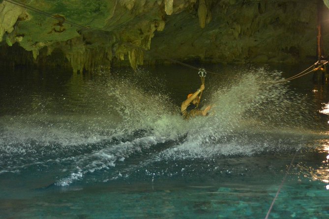 Playa del Carmen Jungle Tour: Tulum, Cenote Snorkeling, Ziplining and Lunch - The cenote: beautiful, cool, and sometimes brief