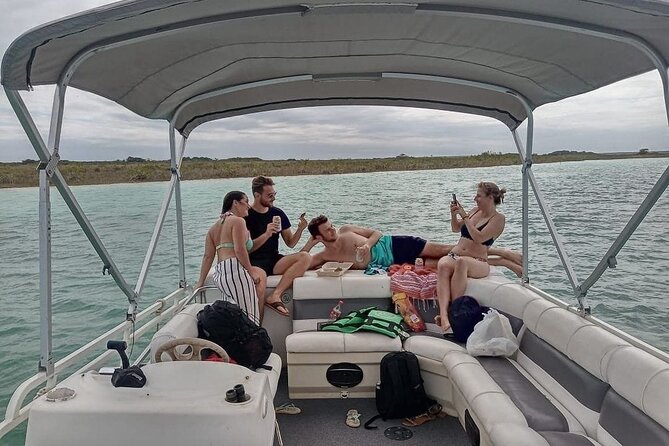 Pontoon Tour - Visit the Pirate Channel, Cenotes and Islands. - Setting out from Casa Sirena Pier