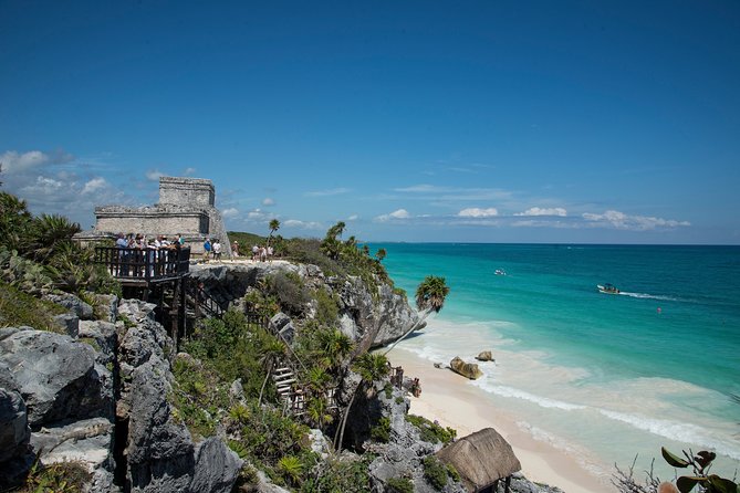 Private Tulum Ruins, Turtles in Akumal and Cenote Adventure - Tulum’s cliffs and the Castle by the Caribbean