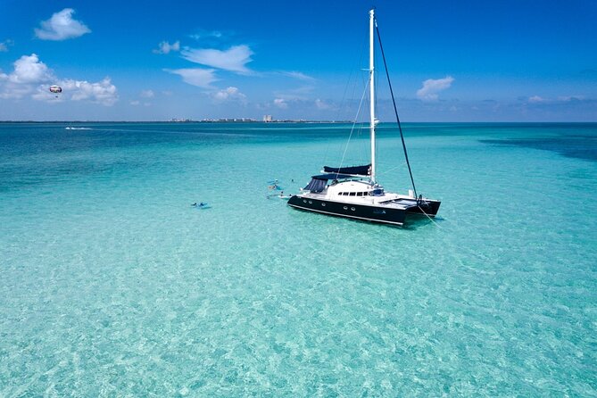 Puerto Morelos Secret Sandbar Catamaran Sail - Boarding the Adelita at Marina La Bonita
