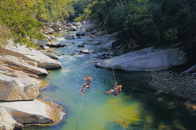 Puerto Vallarta Best Zipline Canopy + Tequila and Speed Boat Ride - From Puerto Vallarta Bay to the Los Horcones River
