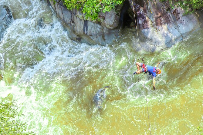 Puerto Vallarta Best Zipline Canopy + Tequila and Speed Boat Ride - A riverside lunch with generous portions
