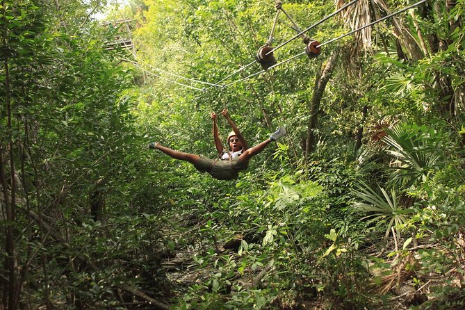 Riviera Maya Jungle Half-Day Tour: ATV, Ziplines, Cenote Swim, Rappel - A four-hour jungle sampler near Playa del Carmen