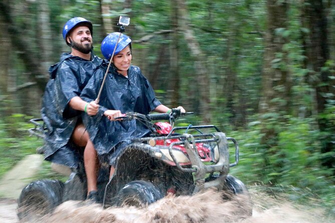Riviera Maya Jungle Half-Day Tour: ATV, Ziplines, Cenote Swim, Rappel - Four zip lines, including a very long run