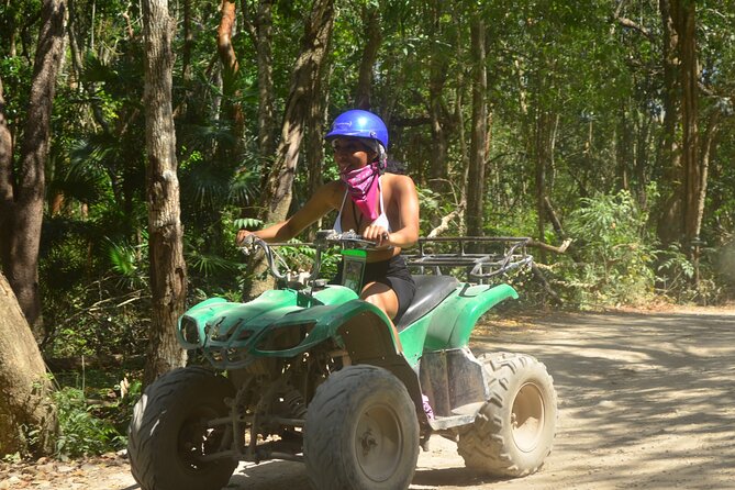 Riviera Maya Jungle Half-Day Tour: ATV, Ziplines, Cenote Swim, Rappel - Swimming in the cenote is the real reward
