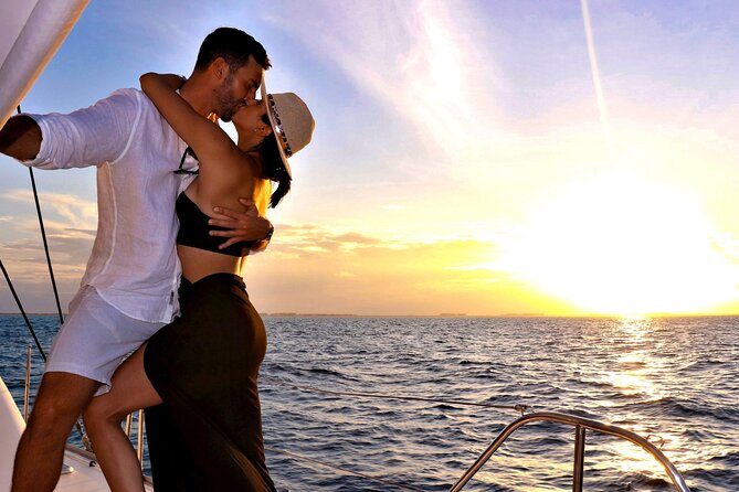 Riviera Maya Luxury Sunset Sailing plus Light Dinner and Open Bar - Puerto Aventuras Marina is the evening’s starting point