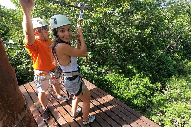 Selva Maya Eco Adventure Park: Ziplining, Hanging Bridges, Rappelling and Cenote - Two cenotes, two different moods