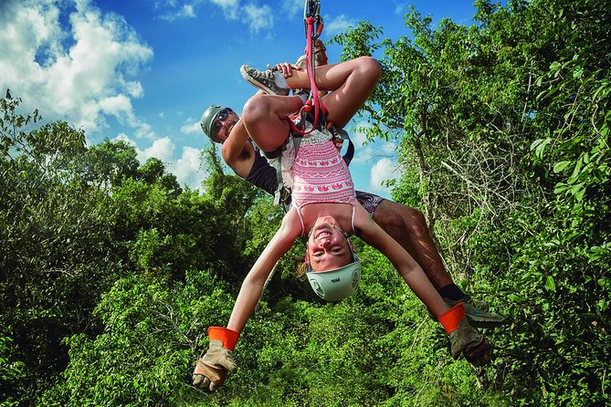 Selvatica Adventure Park ATV and Ziplines in Cancun and Riviera Maya - A cenote swim after the mud