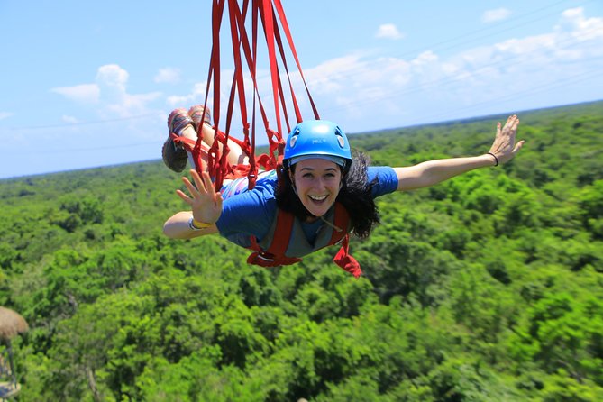 Selvatica Park Ziplines, Cenote, and ATV Tour From Cancun and Riviera Maya - Superflight and the jungle roller coaster