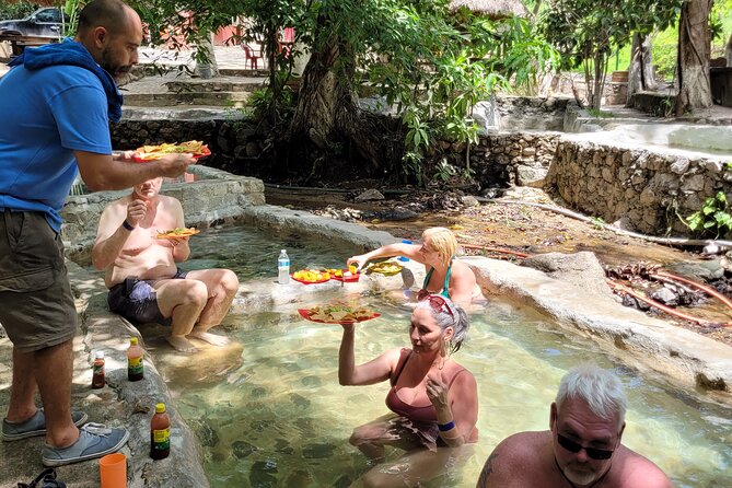 Shaded Hot Spring, Massage and Mex Grill in Puerto Vallarta - Soaking at Nuevo Ixtlan