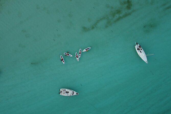 Sunrise on Paddleboard with breakfast in the lagoon of 7 colors - Coffee and breakfast on the water