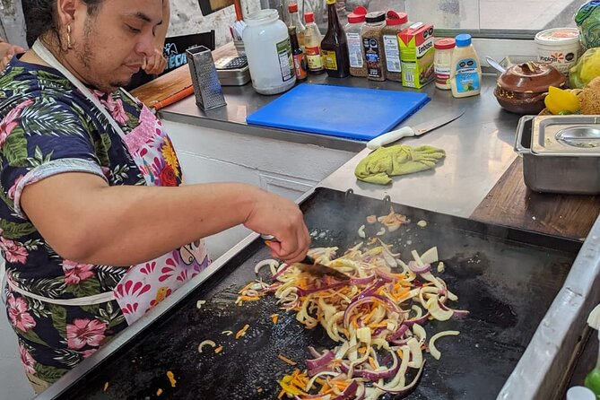 Tacos after Dark Tour with Vallarta Eats - Walking Old Town on uneven sidewalks