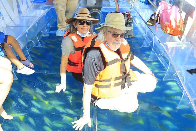 Tours in Cabo, Paseo al Arco and Fin de la Tierra in the only Clear Boat - The Guide and the Optional Photo Package