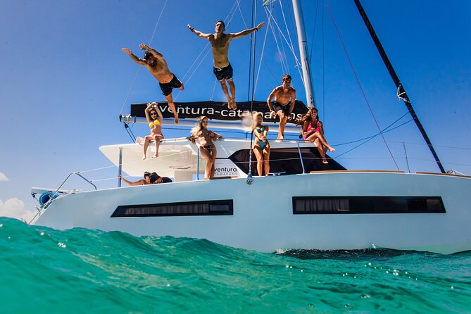 Tulum: Luxury Sail & Snorkel – All Inclusive 34' Catamaran - Sailing the Riviera Maya on your own schedule
