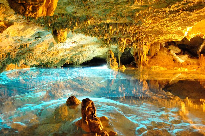 Tulum Ruins, ATV Extreme, and Cenotes Tour from Riviera Maya - The underground cenote and cave swim