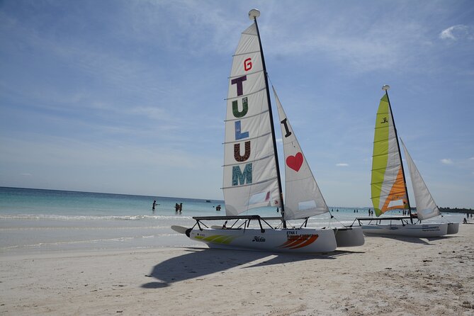 Tulum: Snorkeling and Private Sailing Tour - Sailing toward Tulum Castle