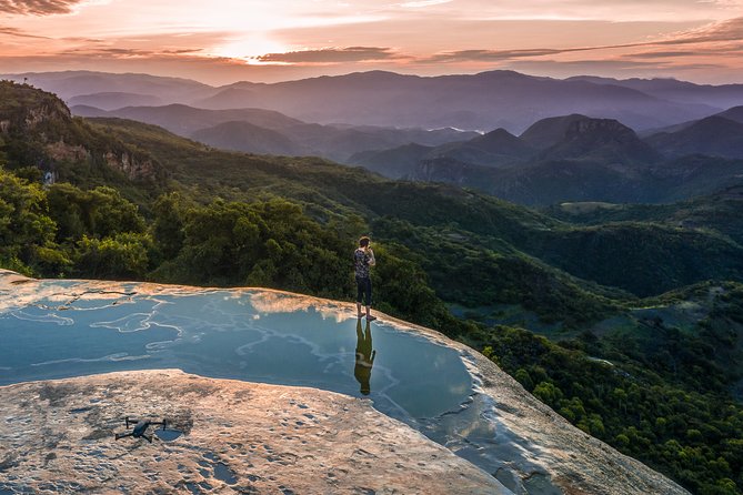 Ultimate Hierve el Agua Hike + Mezcal - The first walk and the reward at the pools